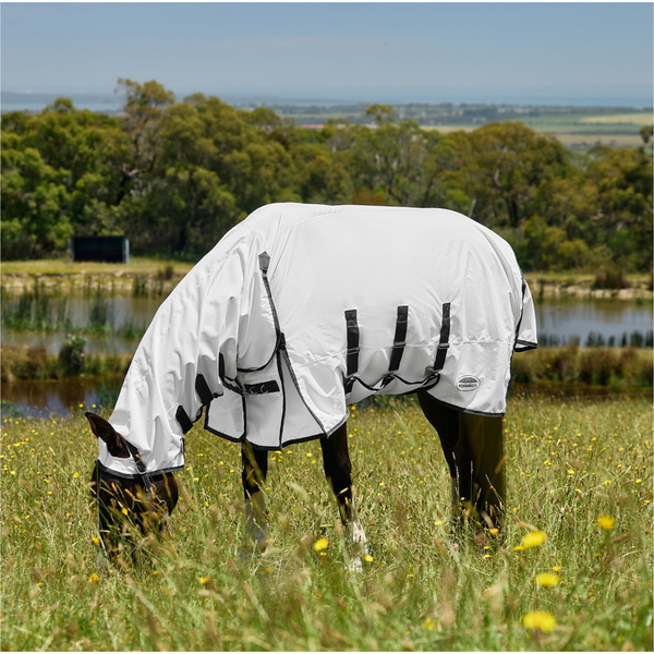 2026 WeatherBeeta Comfitec Douce Bouclier Anti-Mouches Couverture Combo 1029972 - White / Charcoal